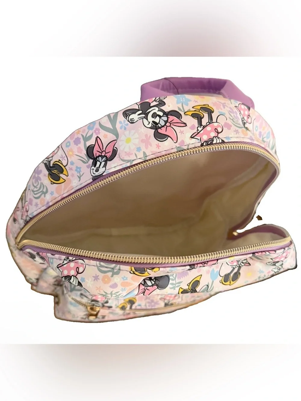 Disney Minnie Mouse Lavender and Pink Kids Mini Backpack NWT